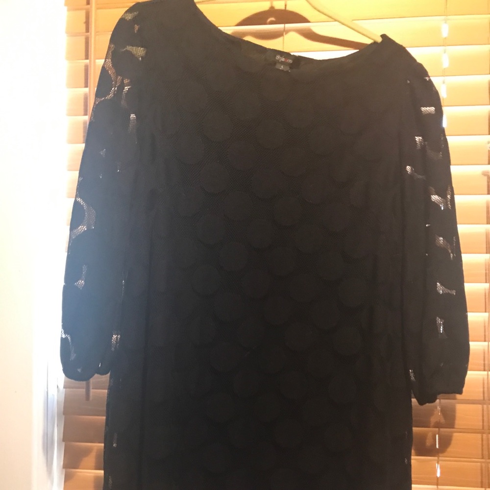 Very eye catching polka dot tunic/dress lg